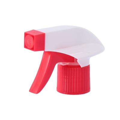 China Non Spill Cleaning Usage Oblique Pump Trigger Sprayer Head with Bottle Stopper for sale