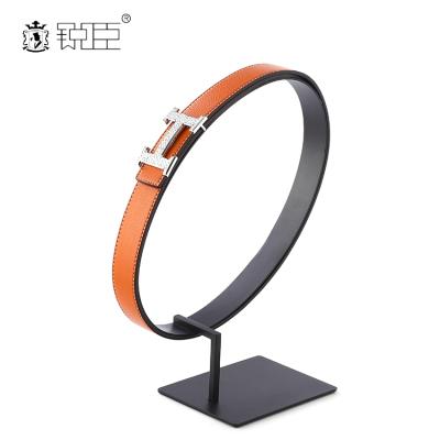 China Retail Stores Goods Stainless Steel Belt Display Stand Retail Belt Display Rack For Belt for sale