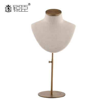 China Custom Jewellry Shop Jewelry Necklace Display Bust Counter Jewelry Mannequin Display Jewelry Display Stand for sale