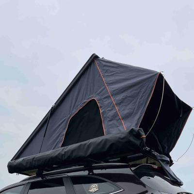 China Diagonal Bracing Type Camping 4x4 Tent Roof Top Black Outdoor Hard Shell Hard Shell Roof Top Shell Tent for sale