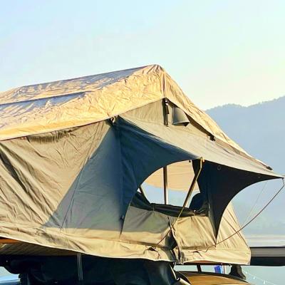 China Diagonal Bracing Type Roof Top Awning With Skylight For Car Offroad Roof Top Campers 4wd Tent for sale