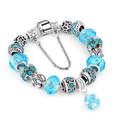 China New Fashion Style Popular Festival Gifts Crystal Alloy Bracelets Bangles for sale