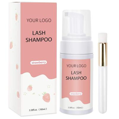 China Vegan Lash Shampoo Private Label Lash Cleaner Shampoo Eyelash Cleansing Foam Natural Wholesale Natural Foam For Eyelash Extension for sale