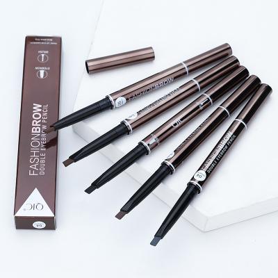 China New Arrival Waterproof Double Headed Dyes Makeup Eyebrow Tattoo Pen Waterproof Longlasting Super Slim Automatic Eyebrow Pencil for sale