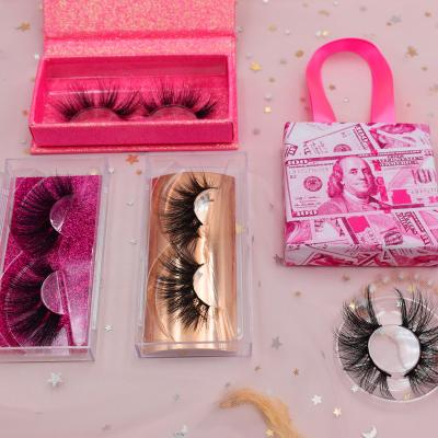 China Natural Wick Boxes With Handle Vendor Wholesale Make Your Own Eyelash Box Logo 25mm Mink Eyelash 3D/4D/5D Mink Eyelash for sale