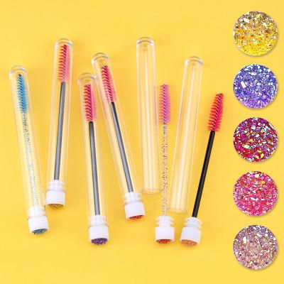 China Low moq new low moq brush mascara magic wand wick brush mascara empty tubes promotion non-toxic custom logo with brush for sale