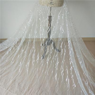 China Simple Swiss Voile Lace Embroidery Sequin Lace Fabric From China Viable Wholesale Market for sale