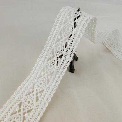 China New Sustainable Trim Embroidery Lace Elegant Lace Cotton Yarn for sale