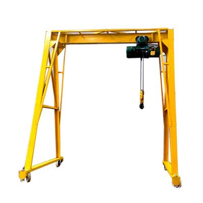 China Single Structure Gantry Crane 5 Ton Manual Small Gantry Crane for sale