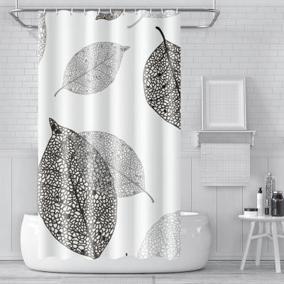 China Factory Wholesale Viable Cheap PEVA Shower Curtain Printed Design Waterproof Bath Curtain for sale