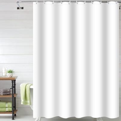 China China Sustainable Factory Custom Waterproof Polyester Fabric Bathroom Shower Curtains for sale