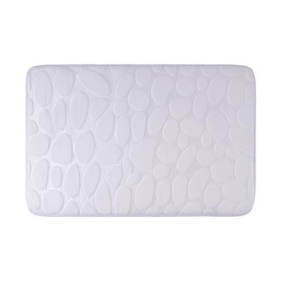 China Factory Supply Sustainable Bathroom Shower Mats Plush Nonslip Embossing Bath Mats Sets for sale