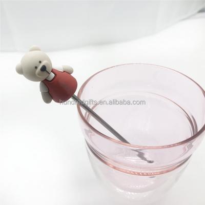 China Disposable Colorful Borosilicate Silicone Bar Stirrer Dinking Stirrer Cocktail Stirring Juice/Cocktail Rod Coffee Stirrer For Stirring for sale