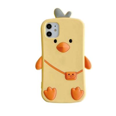 China Newest Factory Original Silicon Duck Soft Rubber Phone Cover Case for sale