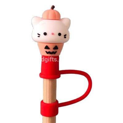 China Suitable Reusable Silicone Industrial Tool Sealed and Splash Proof Dustproof Straw Covers Straw Cap Drinking Straw Cap for sale