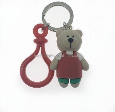 China Rubber Wholesale Promotional Gift Doll Key Chain Key Chain With Wrist Strap Custom Keychains for sale