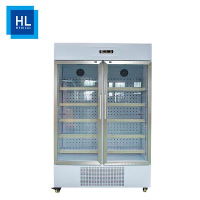 China 2~8 Degree Medical Refrigerator , Glass Door Refrigerator For Pharmaceutical And Hospital 660L for sale