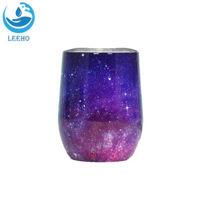 China Custom Wholesale Viable Egg Cup Double Tumbler Insulated Vacuum Wine Egg Shape Glass Durable 12oz Mug for sale