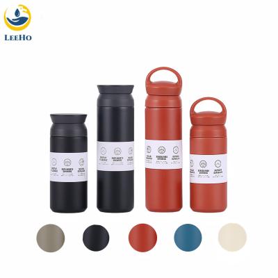 China Viable Newcomers Stainless Steel Vacuum Insulted Powder Coated 350ml 500ml Upright Portable Coffee Travel Tumbler With Lids for sale