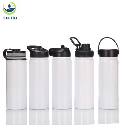 China Portable Stainless Steel 18oz Vacuum Thermos Sports Water Bottle Sublimation Stainless Steel Empty White Thermos for sale