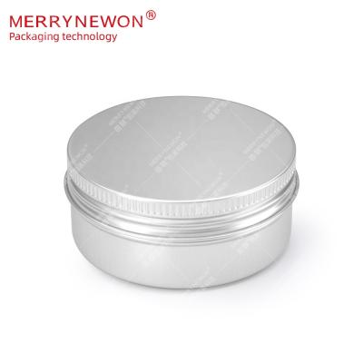 China Metal Cosmetic Aluminum Tin With Lids Wholesale Round Recyclable Container Tin Aluminum Jars For Tea Cookie Soap 50ml 150g 5oz for sale