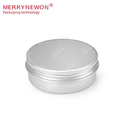 China Cosmetic Aluminum Jar With Screw Lids Metal Sealed Portable Travel No Rust Packaging Aluminum Tin Can For Soap Candy Cookie 2oz 60ml 60g for sale