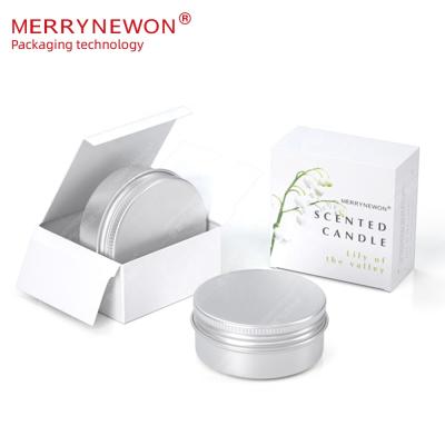 China Cosmetic 50g Metal Can Container Scented Candle Tobacco Packaging Tin Empty Aluminum Tins 50ml Tea for sale