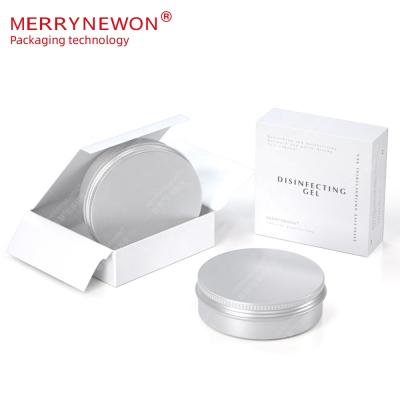 China Cosmetic No Rust Aluminum Can Metal Food Grade Container With Custom Printing Lightweight Portable Aluminum Tin For Candy Cookie Tea 100ml 100g for sale