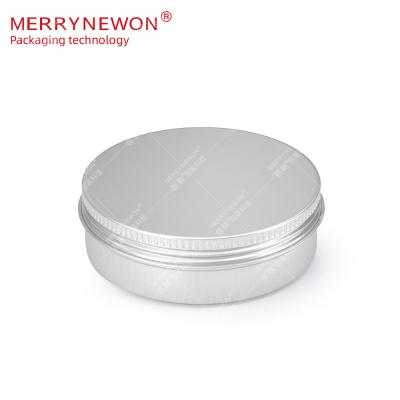 China Cosmetic Aluminum Can Bang With Lids Round Portable Reusable Packaging Container Aluminum Metal Tin Cans For Storage 100ml 100g Coffee for sale