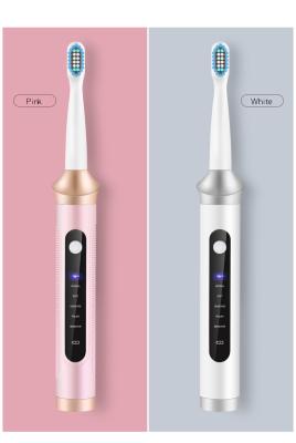 China Battery Operated Ultra Whitening Electric Toothbrush W Activated Carbon Bristles Whitening Sonic Rechargeable Toothbrush for sale