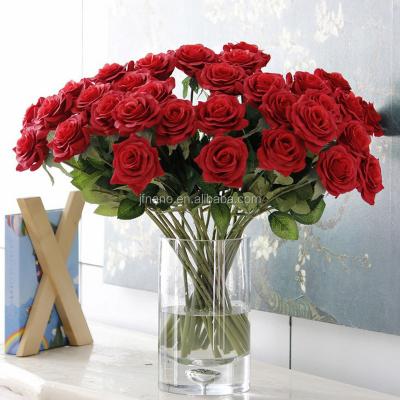 China Vivid Rose New Design Silk Rose Flowers Wedding Artificial Flowers for sale