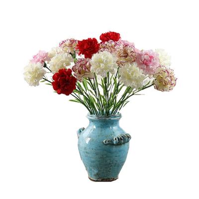 China Simulation Modern Home Decoration Flowers Mother's Day Artificial Carnations for sale