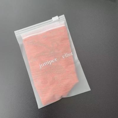 China BIODEGRADABLE wholesale custom printed white logo poly plastic bags ziplock reusable PVC EVA packaging zipper frosted bag for sale