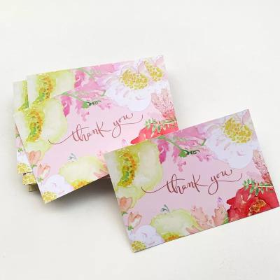 China Europe Customized Paper Die Cut Business Cards Greeting Thank You Cards With Logo for sale