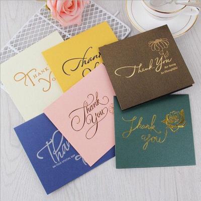 China Europe Factory Price Custom Printed Paper Thank You Card Business Greeting Card For Packaging for sale