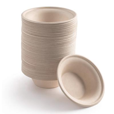 China Disposable Disposable Sugar Cane Salad Bowl Biodegradable Food Container With Lid for sale