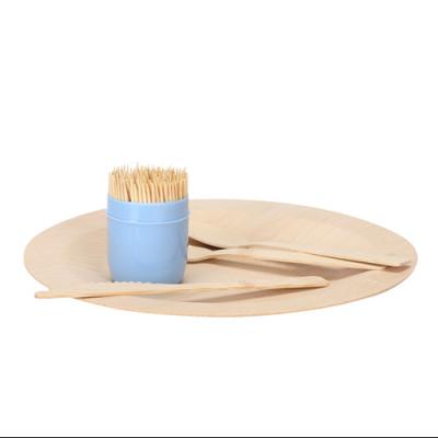 China High quality disposable bambo compartment dish 7 inch bamboo dish for food for sale