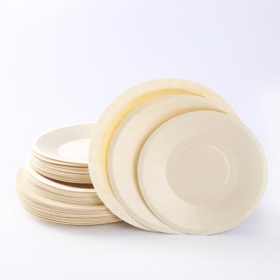 China Naturally Biodegradable Disposable Compostable Wooden Bamboo Dish For Kitchen Party for sale