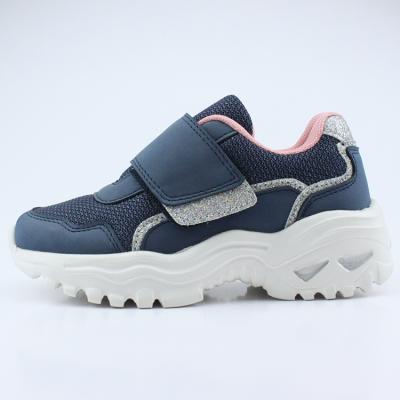 China Newest Round School Shoes Stylish Chunky Trainer With Hook&loop Boys Kids Casual Sneaker Breathable Sports Shoes J45013 From VSITA for sale