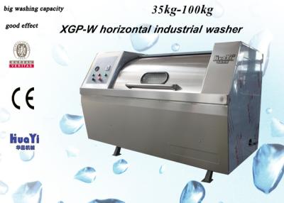 China 304 Stainless Steel Horizontal Washing Machine For Laundry / Hotel for sale