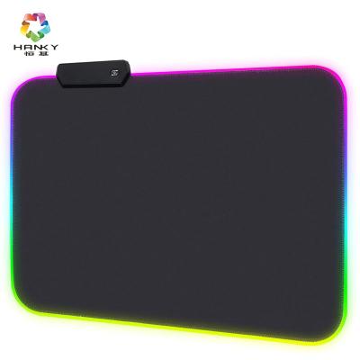 China Gaming Game One Button Change Color Multicolor Lightweight Mouse Pad, Led Mouse Pad, RGB Mouse Pad for sale