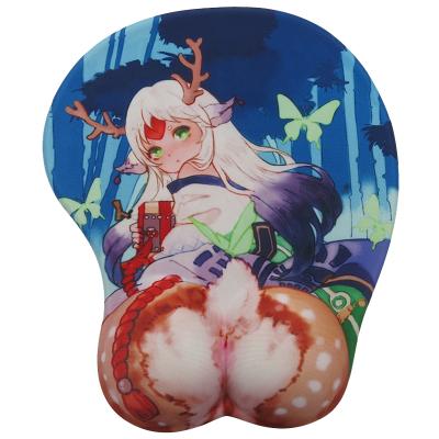 China With Wrist Rest Anime Mouse Pad With 3D Wrist Rest Ergonomic Asses Gel Sexy Mousepad Nerd Girl Wrist Mouse Pads for sale