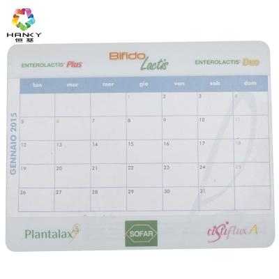 China PASSIONATE hot sale 13 sheets planner printed LOGO and picture 12months desk calendar mouse pad for sale