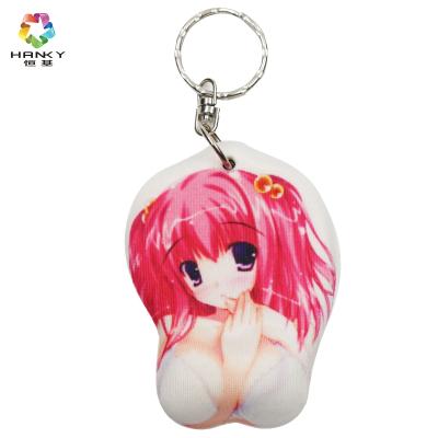 China Hot Soft Silicone PVC Silicone Lovely Charm Key Chain, Cute Gift Key Anime Cartoon Key Chain Ring Pendant Rubber Jewelry for sale