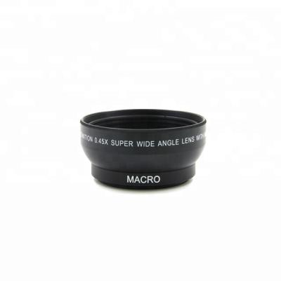 China Digital High Definition 0.45X Angel Lens With Macro Japan Portable Super Wide Optics Camera Lens for sale