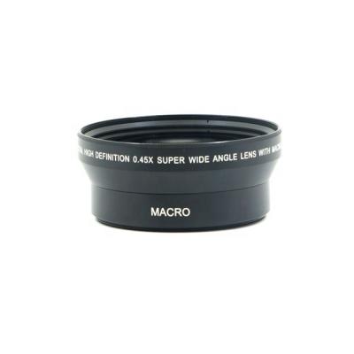 China Portable High Definition 0.45X 72mm Super Wide Angle Lens With Macro Camera Lens For Camera for sale