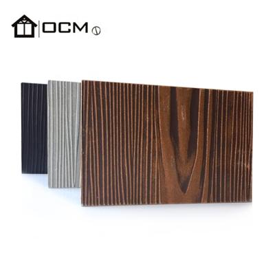 China Fire Protection High Strength Price OCM Good Brand Exterior Wall Grain Fiber Cement Fire Retardant Siding Wood Board for sale