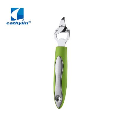 China Viable Wholesales Custom Logo Multifunctional Stainless Steel Beer Bottle Opener With Plastic Handle for sale