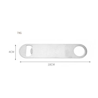 China Long Stainless Steel Viable Cheap Round Metal Plain Bar Style Snowboard Parts Long Bottle Opener for sale