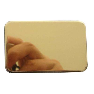 China Placas de aluminio compuesto de Alucobond en 3 mm 4 mm color oro espejo para necesidades personalizadas en venta